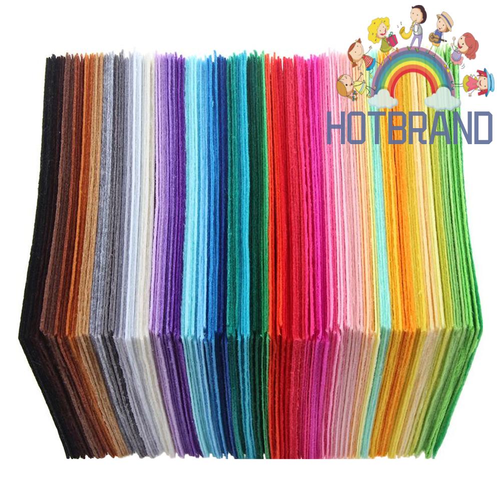 Set 40 Tấm Vải Nỉ Polyester 10x10cm Làm Đồ Thủ Công Tiện Dụng