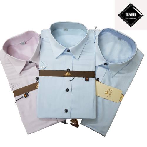 Áo Sơ Mi Nam Ngắn Tay TAHISM012 Vải Đẹp Quảng Châu Mát Nhẹ Trẻ Trung Lịch Lãm | BigBuy360 - bigbuy360.vn