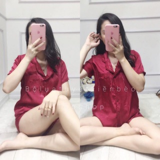 Bộ viền beo chất lụa nhung