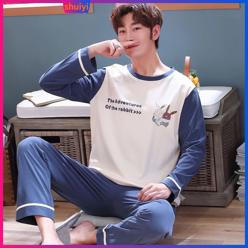  Bộ đồ ngủ dài tay thời trang xuân thu cho nam