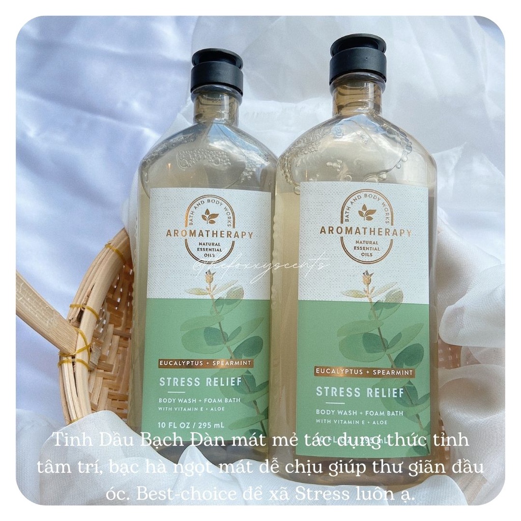 ĐỦ MÙI - TẮM AROMATHERAPHY Bath and Body Works US ONLY