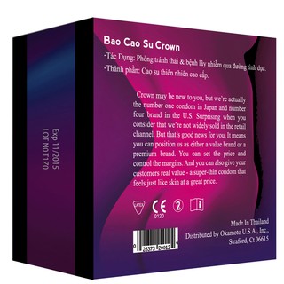 Bao Cao Su Crown Okamoto - 12BCS