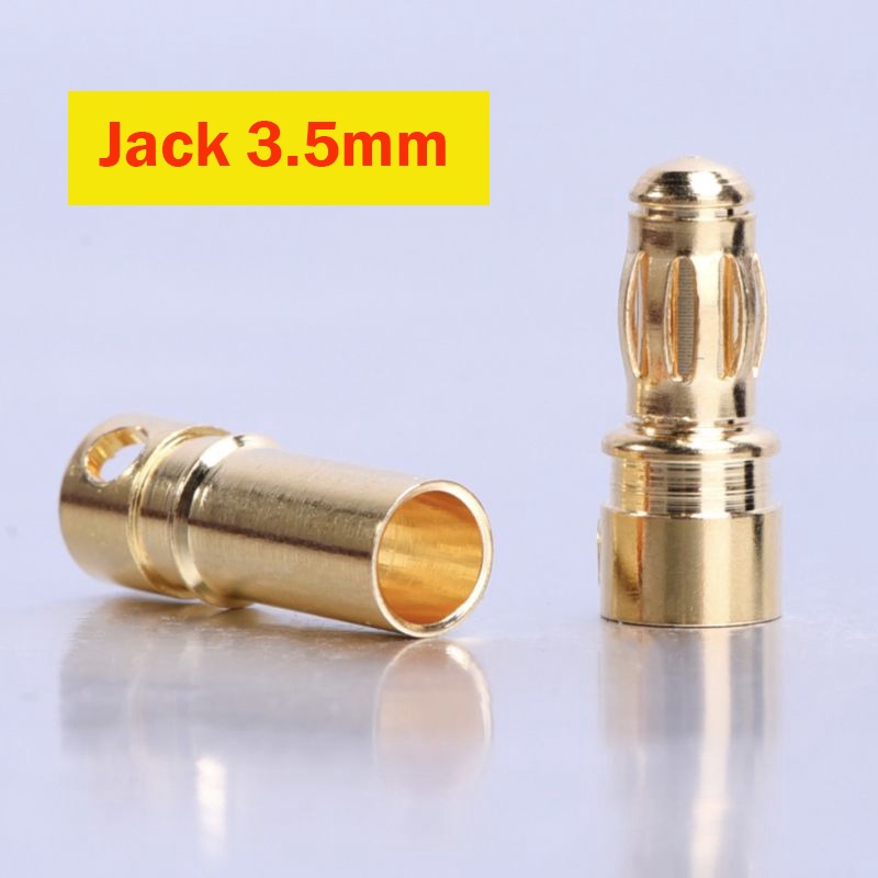 Jack chuối 3.5mm cho tàu, xe, máy bay điều khiển từ xa (cặp đực cái)