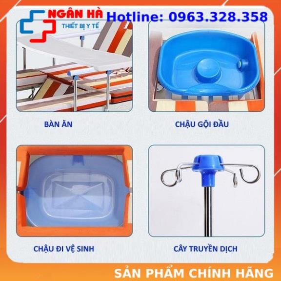 Giường bệnh nhân, giường y tế, giường y tế đa năng Akiko A85 có bô vệ sinh, bàn ăn - inbox với shop trước khi đặt hàng