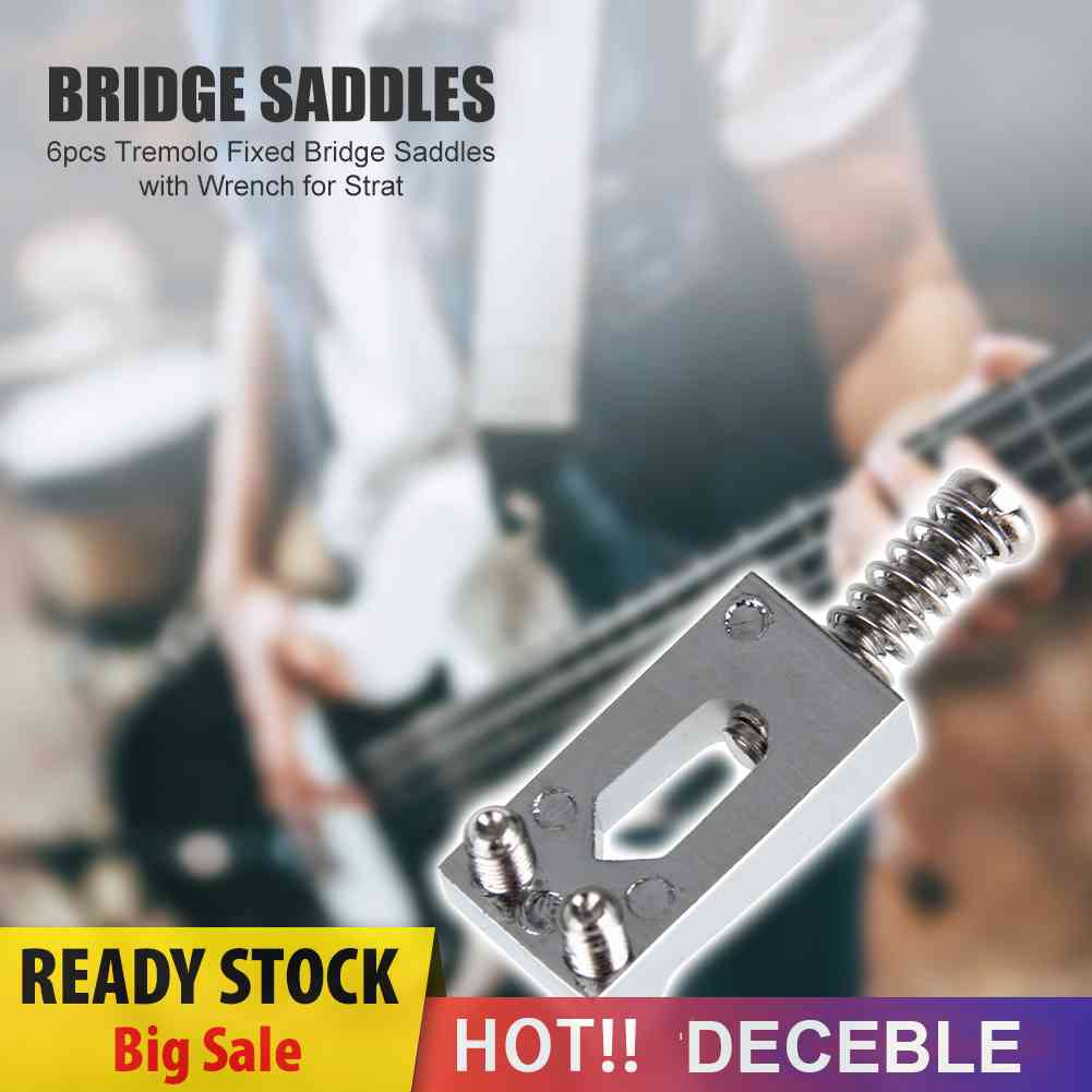 Set 6 Ngựa Đàn Tremolo Kèm Cờ Lê Chuyên Dụng Cho Đàn Guitar Điện Strat