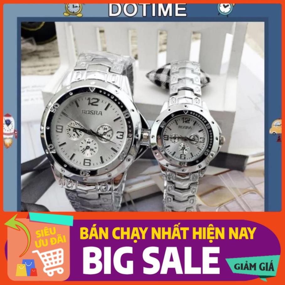 Đồng hồ đeo tay Dotime thời trang nam nữ Rosra cao cấp đẹp ZO49