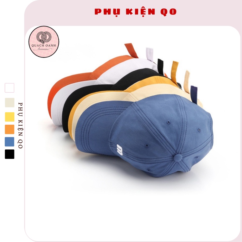 Mũ lưỡi trai bóng chày thêu chữ M - MU16