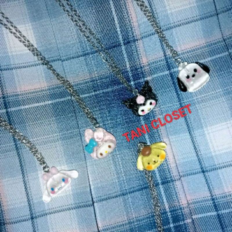 Dây Chuyền Hình Pochacco Kuromi Cinnamoroll Hot Trend 2023