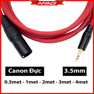 Dây 3.5 mm Ra Canon Đực Unbalanced Dài 8m-10m-15m-20m (TRS 3.5mm To XLR Male)