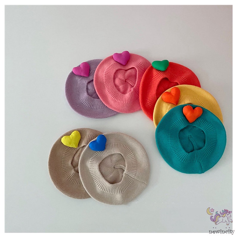 Mũ Beanie Dệt Kim Co Giãn Phong Cách Hàn Quốc Thời Trang Thu Đông Cho Bé Trai Và Gái