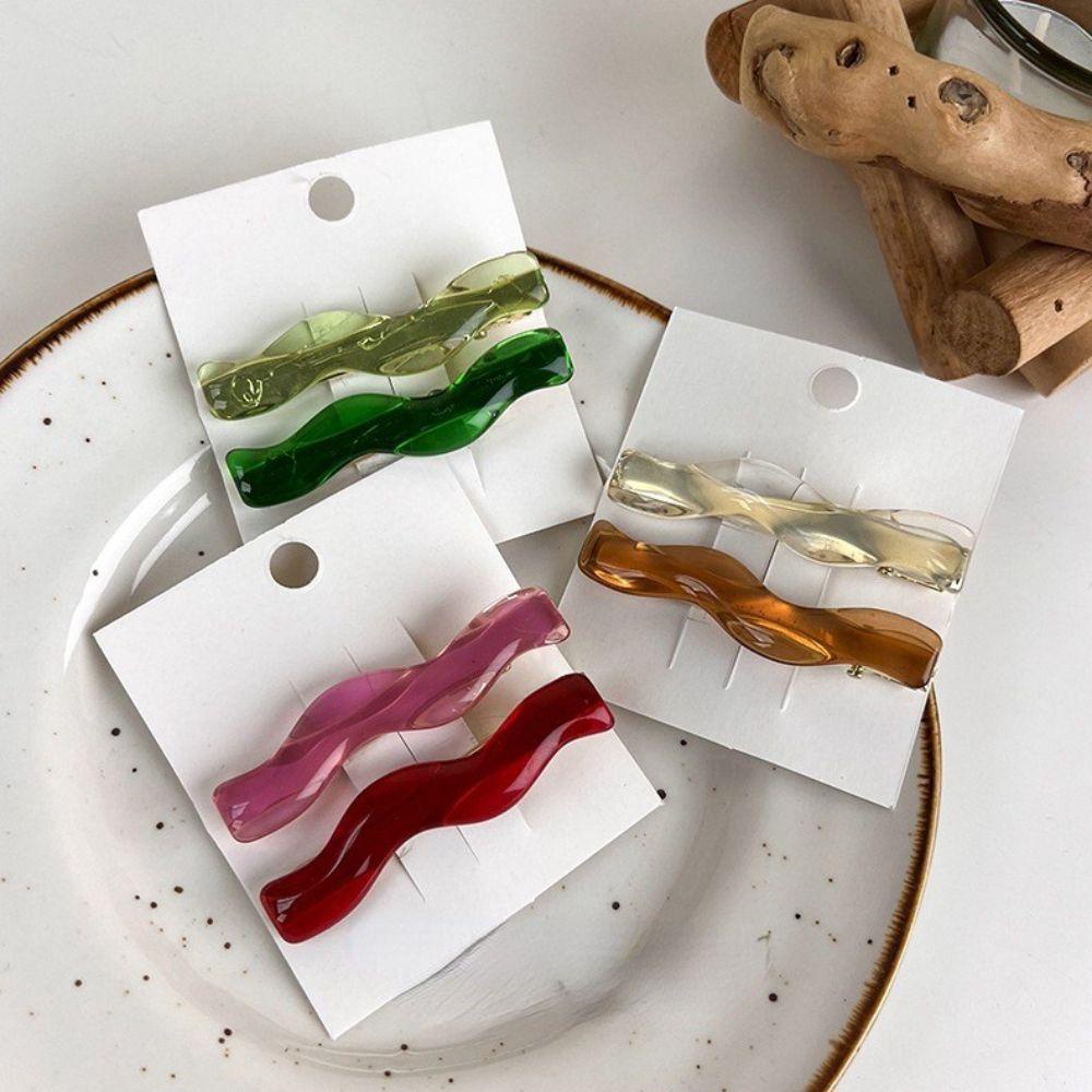 Kẹp Tóc Mỏ Vịt Bằng Nhựa Resin Cho Nữ