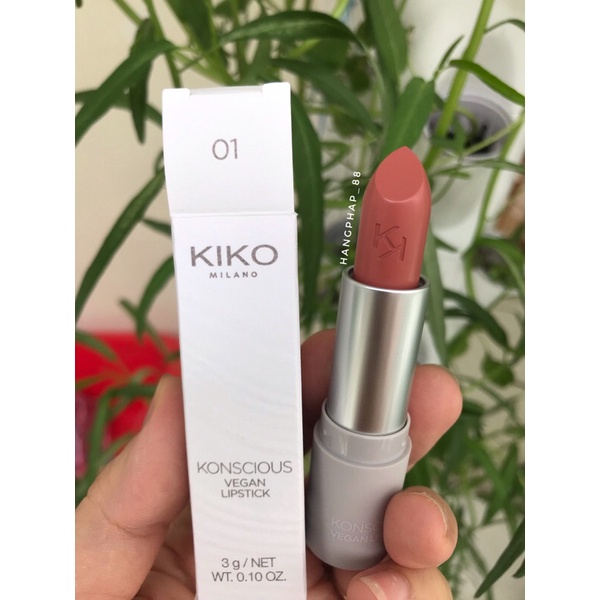 Son hữu cơ Kiko Konscious Vegan lipstick Bill Pháp