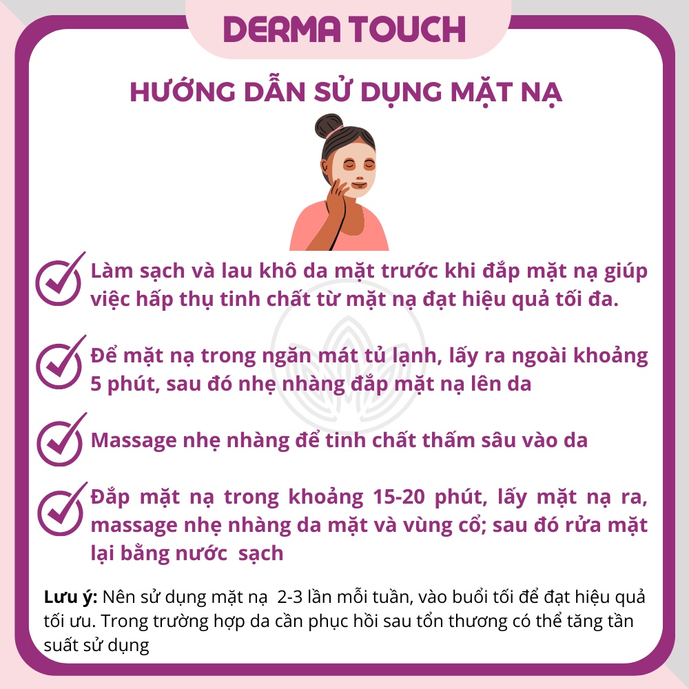 Mặt nạ SMAS dưỡng ẩm và phục hồi da Nhật Bản SMAS Peptide Silk Mask - Derma Touch