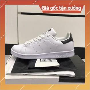 [FreeShip–Hàng Loại A] Giày thể thao STAN SMITH Trắng gót đen FULLBOX,  Giầy sneaker nam nữ trắng đủ size