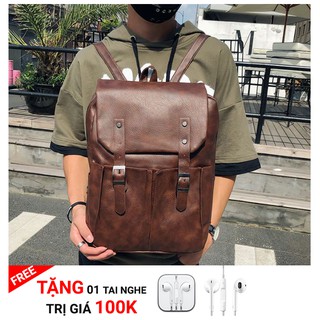 Balo da nam Hàn Quốc cao cấp - Chống nhăn , chống bụi, chống đau lưng , đựng được Laptop và nhiều đồ