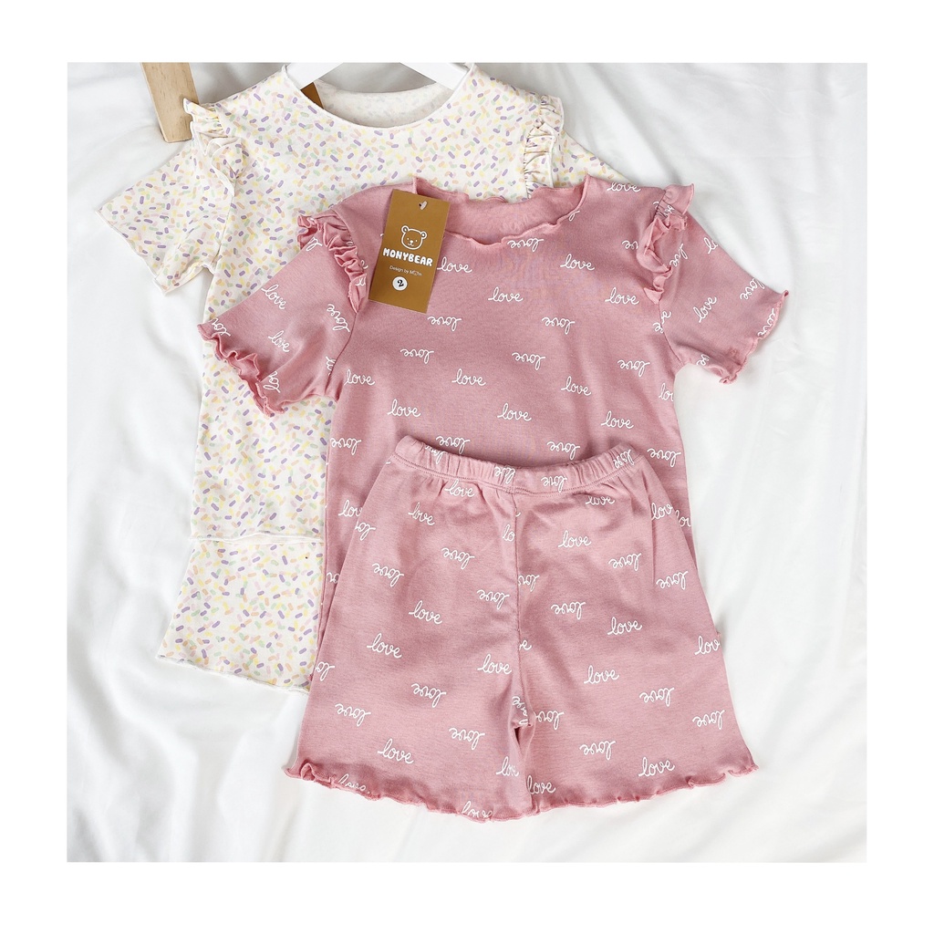 Bộ Monybear nhún bèo vai rất đẹp(phom to)
