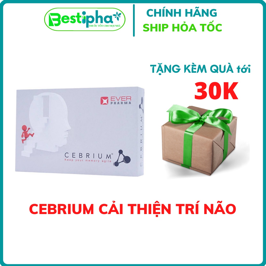 Cebrium Viên uống cải thiện, tăng cường trí não hộp 30 viên