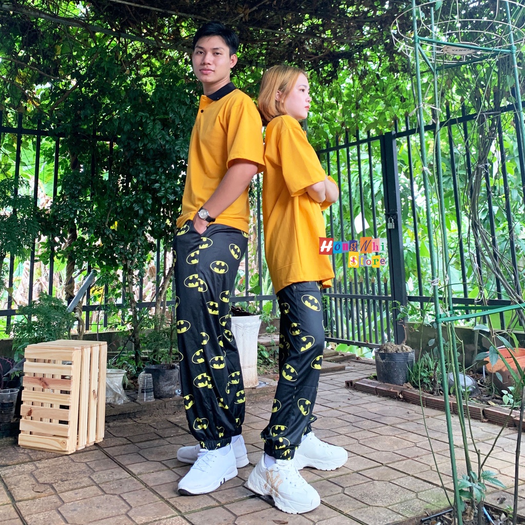 Quần Hoạt Hình Dài Bo Lai Batman Cartoon Pant V2 Oversize Ulzzang Unisex - MM