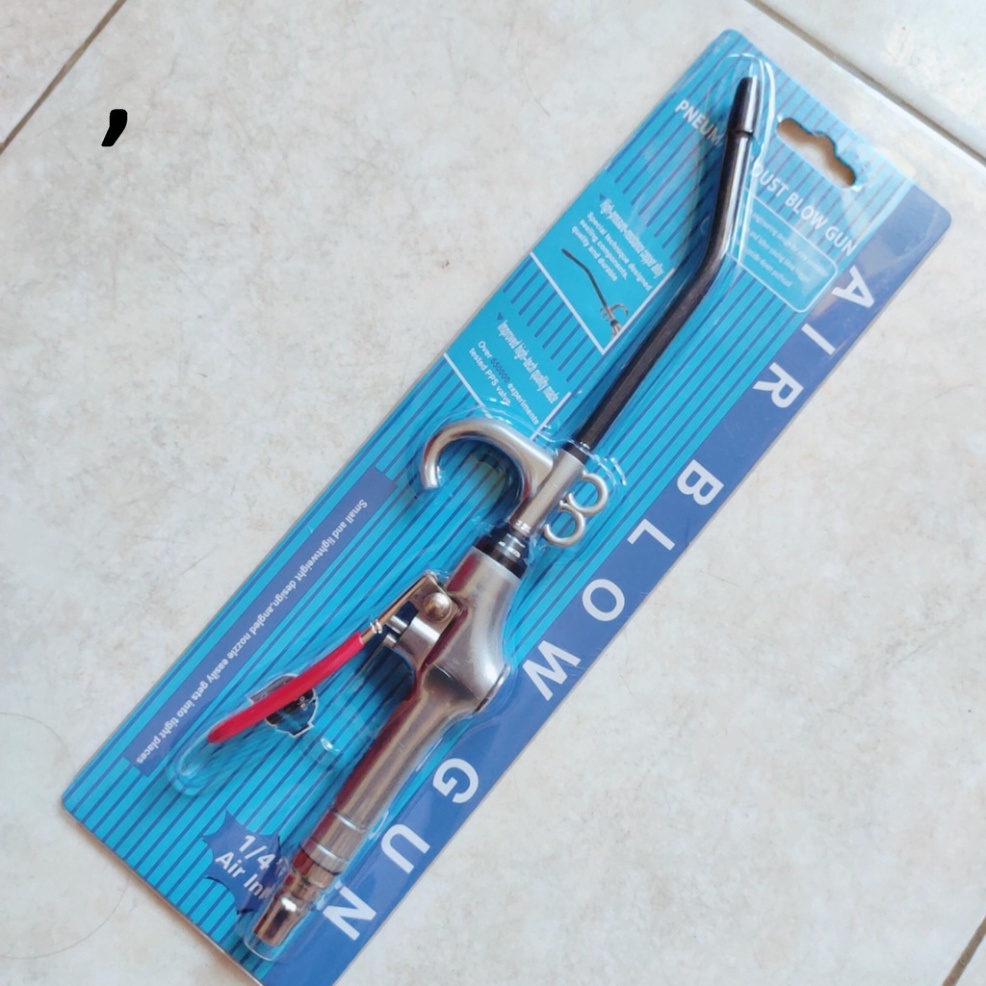 Xì khô thẳng cao cấp + dây hơi 6m, súng xịt hơi thổi bui dùng khí nén