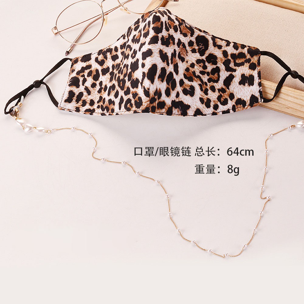 Dây Đeo Kính Hình Mặt Nạ Đính Ngọc Trai Nhân Tạo Thời Trang