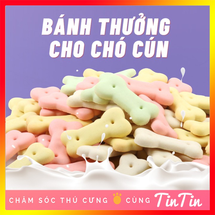 Bánh Thưởng Vị Sữa Cho Chó gói 100g giá rẻ #Tintin Pet Store