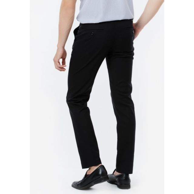 Quần Tây Thun Nam Đen Form Ôm Body Vĩnh Tiến Slim Fit 420