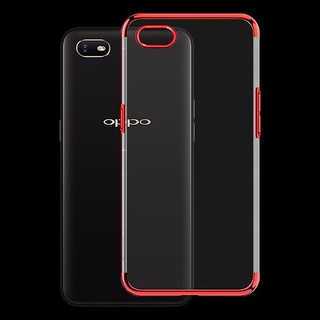 Ốp lưng dẻo trong (TPU) viền màu dành cho Oppo A1K, Realme C2. Hàng cao cấp.