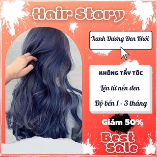 Thuốc Nhuộm Tóc Màu Xanh Dương Đen Khói, Xanh Đen Khói Không Tẩy | Hairstory, Hairstorys