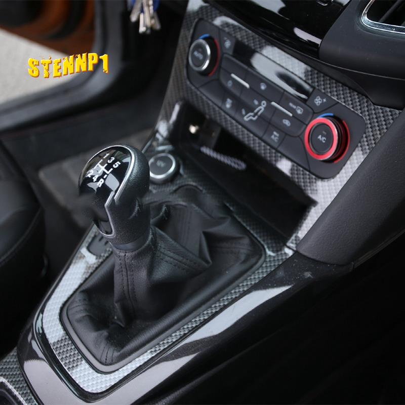 Khung Gắn Bảng Điều Khiển Cần Số Xe Hơi Ford Focus 2015 2016 2017 Mk3 St Bằng Sợi Carbon