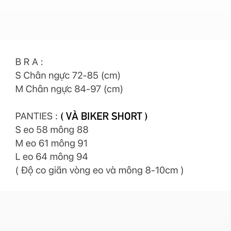 Combo set đồ lót monogram + quần biker short | BigBuy360 - bigbuy360.vn