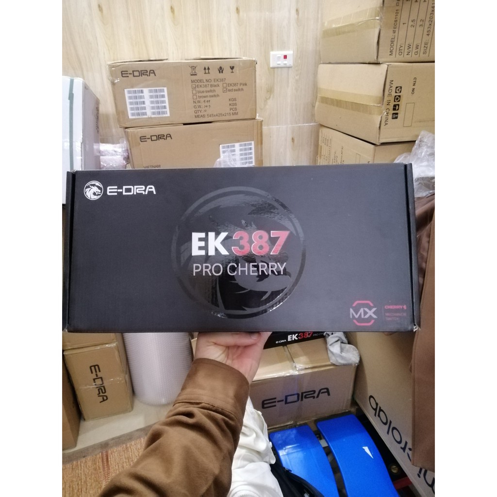 Bàn Phím Cơ Gaming🎮FREESHIP🎮 E-DRA EK387 PRO 2021 (Gateron- Cherry Switch/Type C/Cherry Stab) - Chính hãng BH 24 Tháng | BigBuy360 - bigbuy360.vn