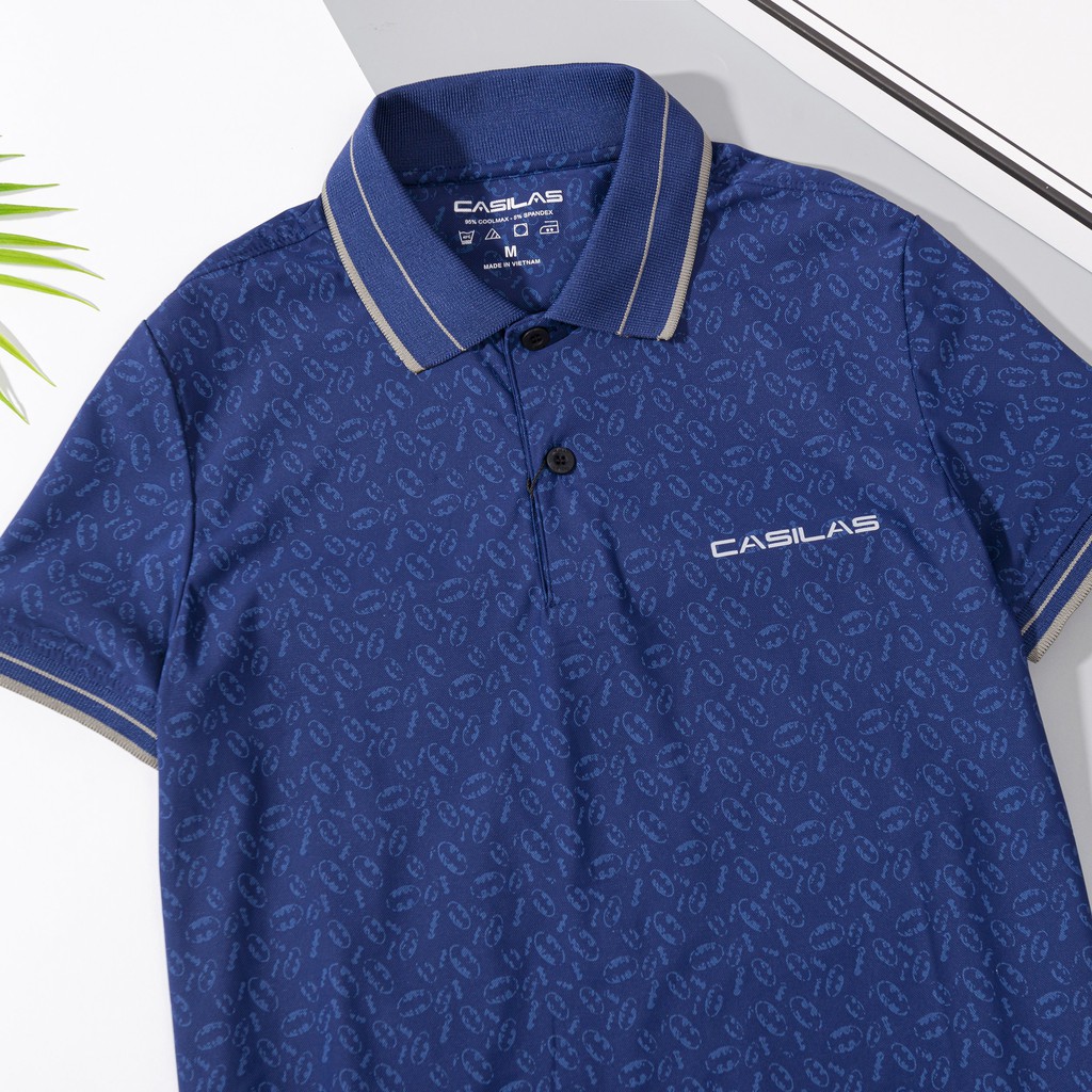 Áo thun nam tay ngắn ⚡CASILAS⚡Áo thun nam tay ngắn có cổ in họa tiết vải coolmax xuất xịn, chuẩn form thanh lịch P2112 | BigBuy360 - bigbuy360.vn
