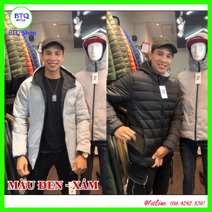 Áo khoác phao nam 2 mặt nam nữ chống nước | BigBuy360 - bigbuy360.vn