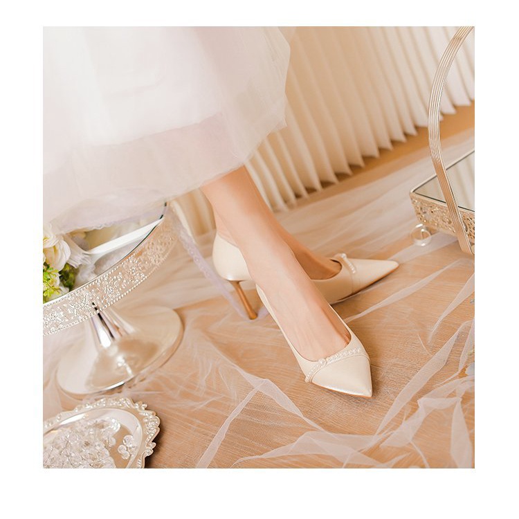 Giày Cao Gót Hai Cách Mang Thời Trang Mới 2022 Dành Cho Cô Dâu