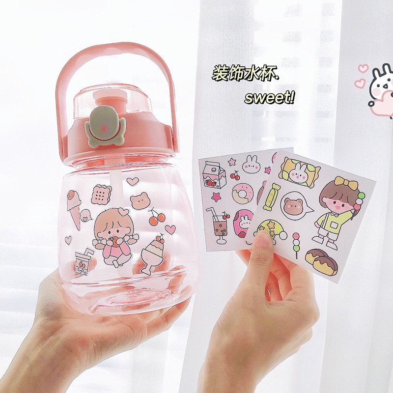 Miếng Dán Trang Trí Mini Chống Thấm Nước Họa Tiết Dễ Thương