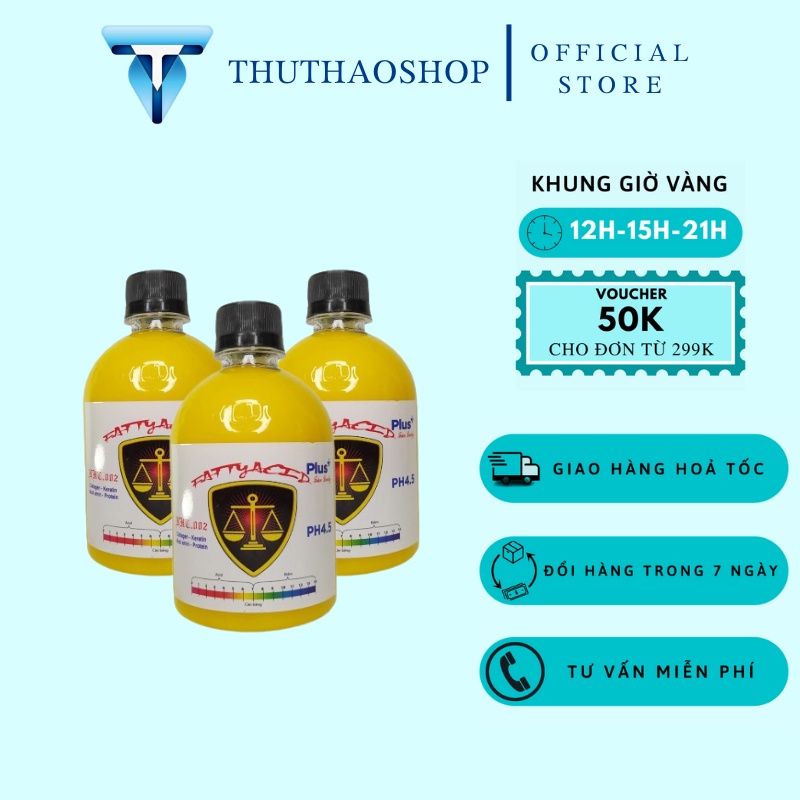 Axit béo nước và Axit béo Plus khử kiềm, chống xót và phục hồi tóc hư tổn chính hãng TNT