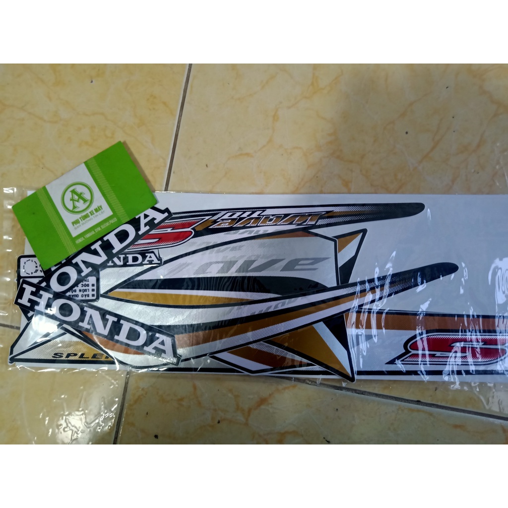 Bộ tem Wave S 110 màu đen đời 2011