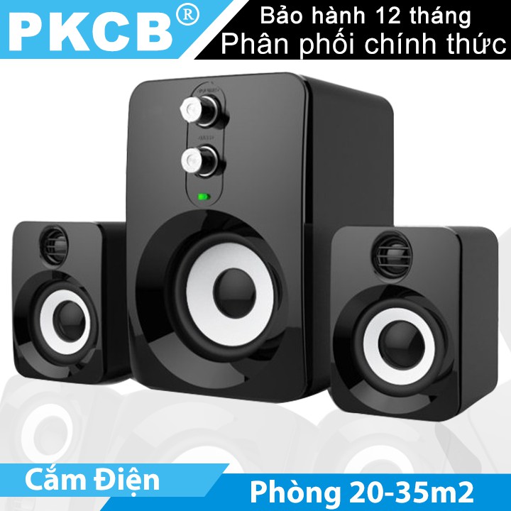 Loa máy tính laptop giá rẻ có dây bass PKCB 201 speakers PF94 | BigBuy360 - bigbuy360.vn