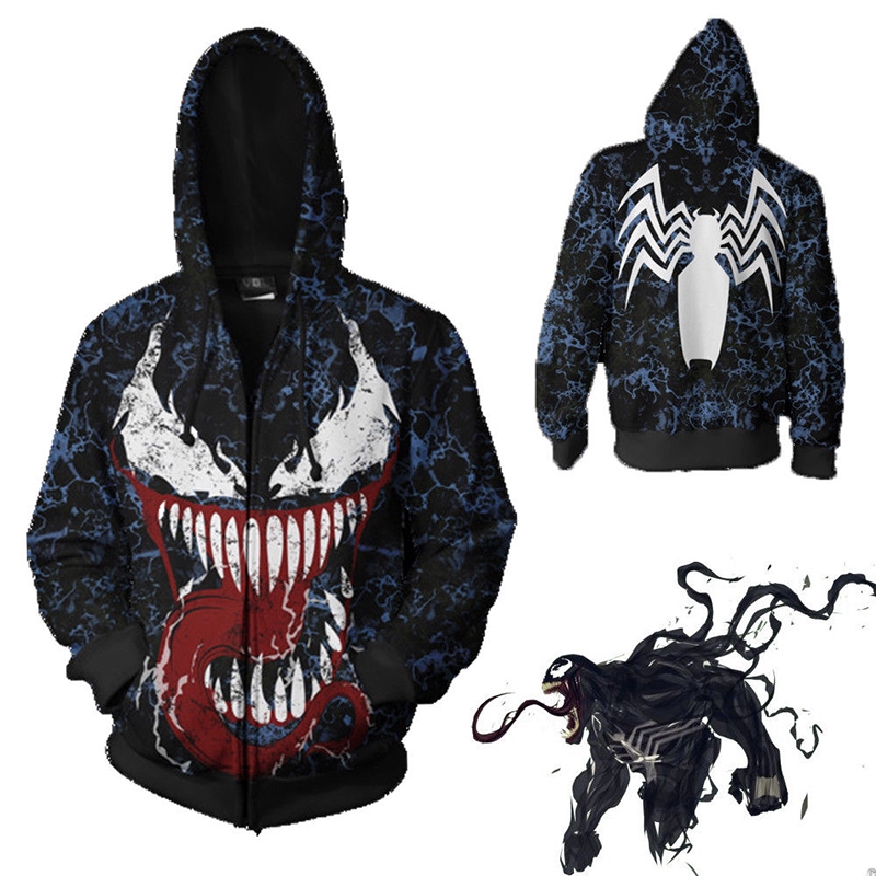 Áo Khoác Hoodie Hóa Trang Nhân Vật Venom Người Nhện | BigBuy360 - bigbuy360.vn