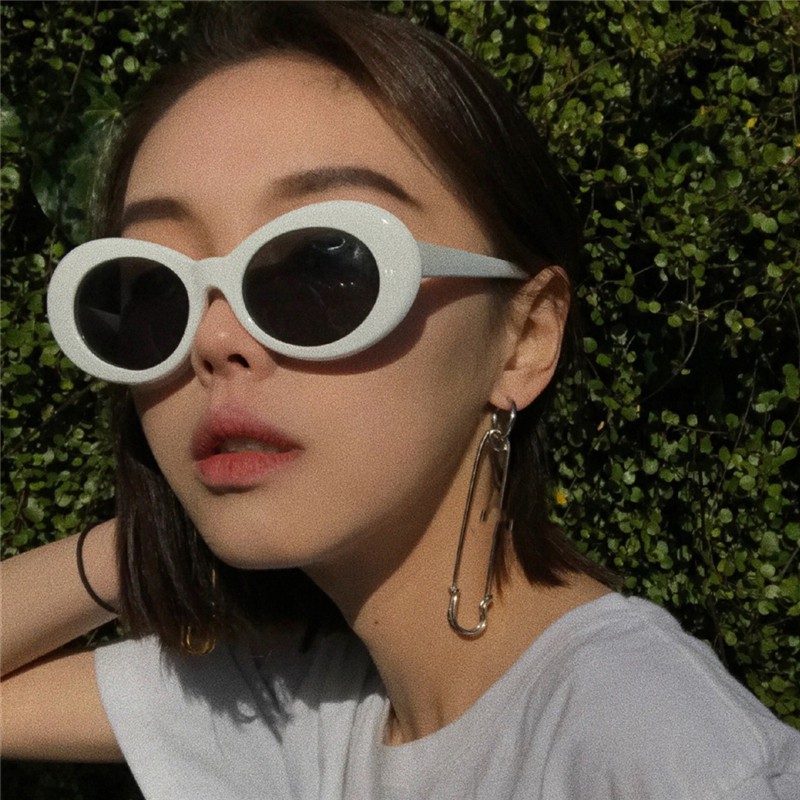 Eyeglasses Sunglasses Shades Sunglass Classic Clout Goggle Glasses Oval Ladies Sunglasses Vintage Retro Sun Glasses Women's UV400 9750