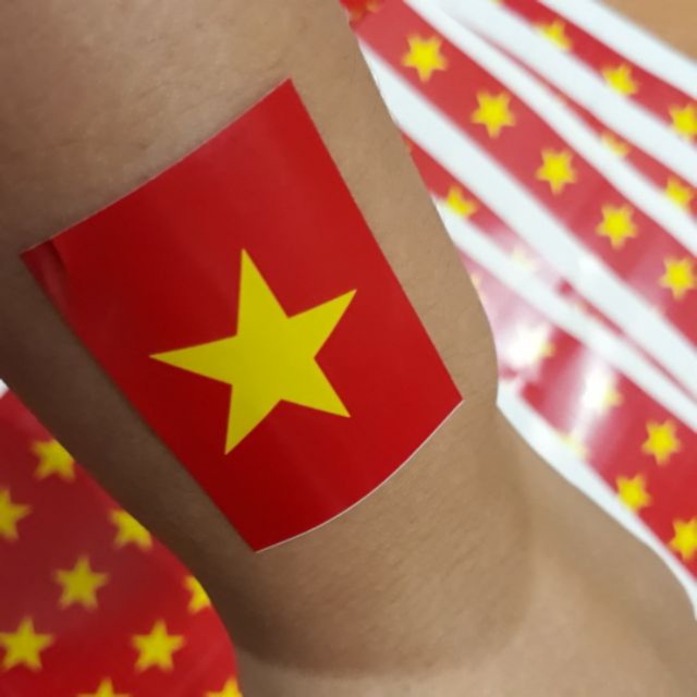 Bộ 10 sticker cờ Việt Nam