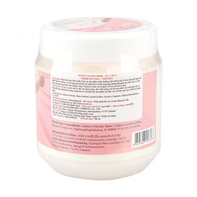 Muối Tắm Tẩy Tế Bào Chết MORI Hương Sữa Chua 700g