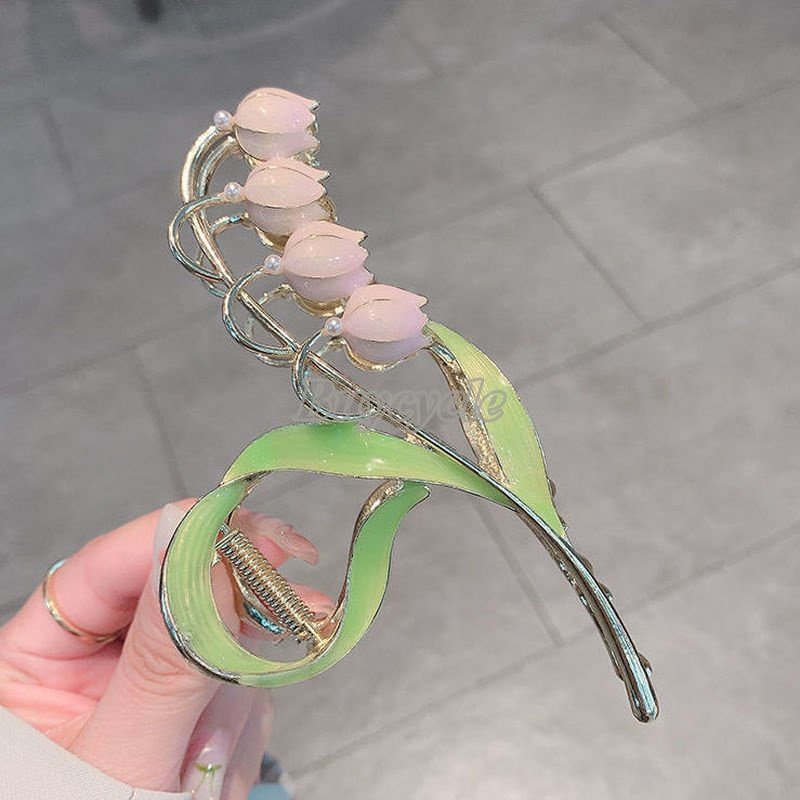 Kẹp Tóc Hoa Lily Và Cá Mập Thời Trang Mùa Hè Mới