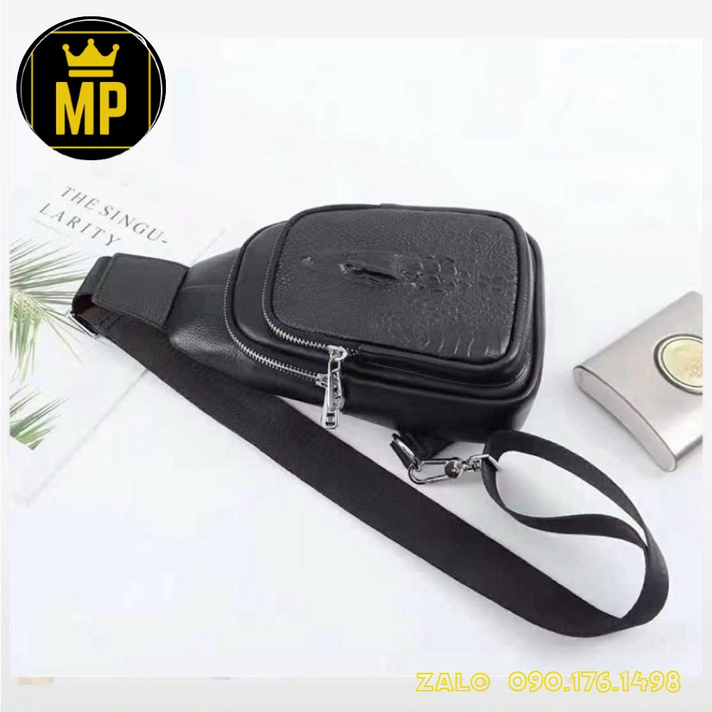 ✨ 𝑭𝑹𝑬𝑬𝑺𝑯𝑰𝑷✨ ⚡Follow shop săn deal⚡ túi bao tử nam da cá xấu nhiều ngăn | WebRaoVat - webraovat.net.vn