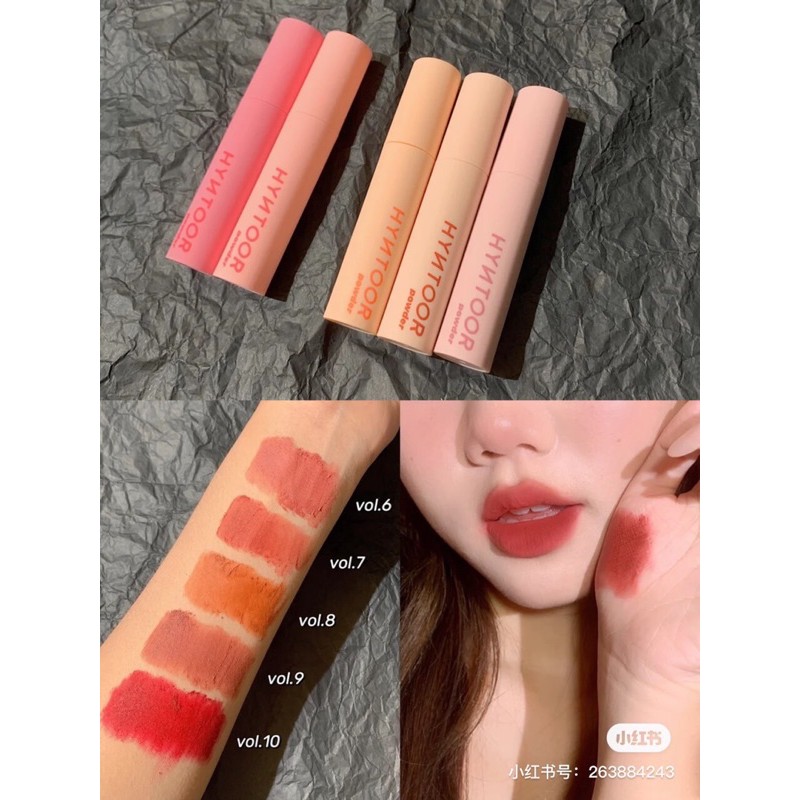 Son kem lì HYNTOOR Chất Nhung Mịn Trang Điểm Chuyên Nghiệp