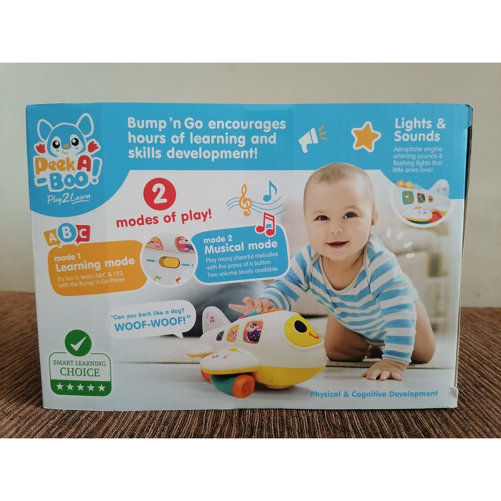 Máy bay Learning Plane Bump'n Go có phát nhạc, có đèn, di chuyển được