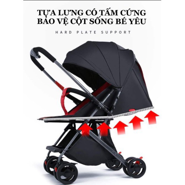 Xe đẩy 2 chiều gấp gọn du lịch V-Baby V3-1 Hàng cao cấp sản xuất theo công nghệ Nhật Bản