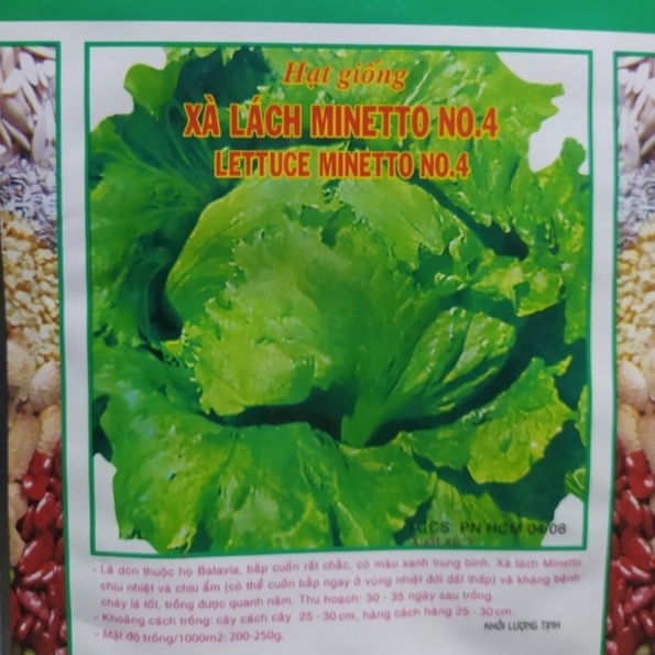 Hạt Giống Xà Lách MINETTO Pháp - Xuất xứ ITALIA