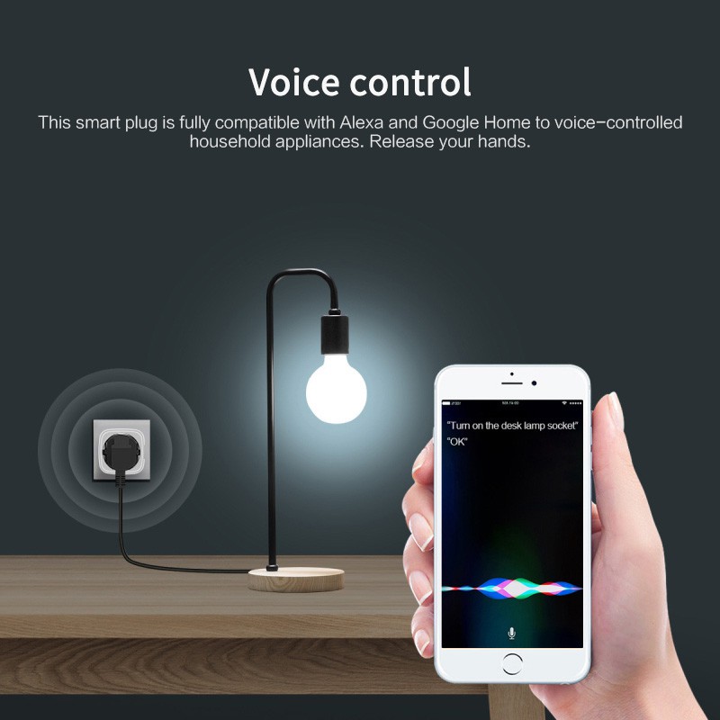 [WELL] Wifi Smart Socket US/EU 100-240V Remote Control Smart Socket For Apple HomeKit APP Monitoring [FV] | BigBuy360 - bigbuy360.vn