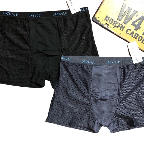 Hộp 5 quần lót nam BOXER QN01 THÔNG HƠI cao cấp, quần sịp nam Lưới Dạng Đùi